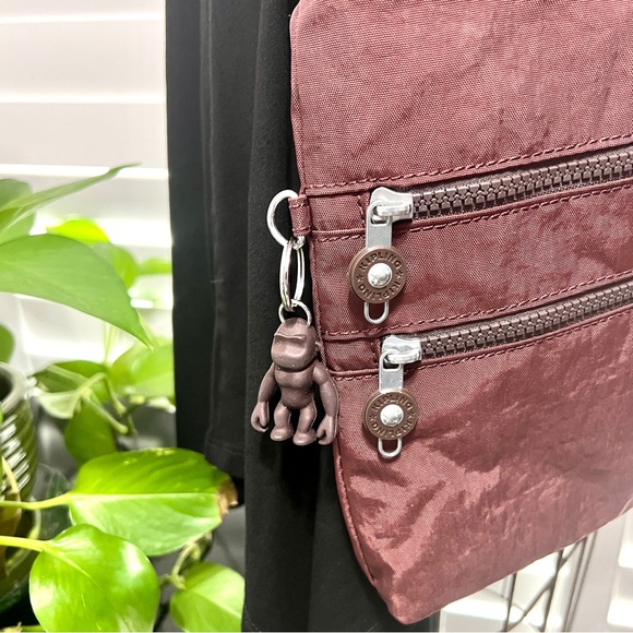 Kipling Live.Light Crossbody Bag Dark Plum - NWOT - Picture 3 of 13